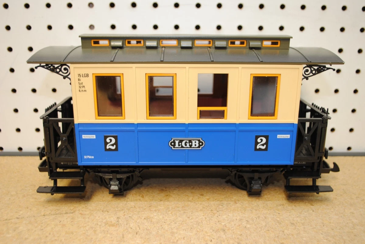 LGB Blue Train G Gauge Model Railroad Passenger Cars for sale | eBay