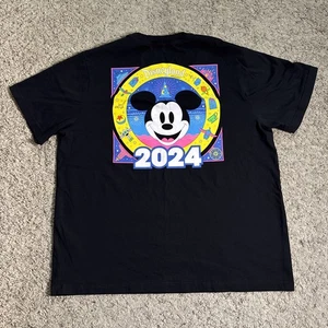Disneyland Resort 2024 Mickey Mouse Shirt Mens Size XL Extra Large Classic Black - Picture 1 of 4