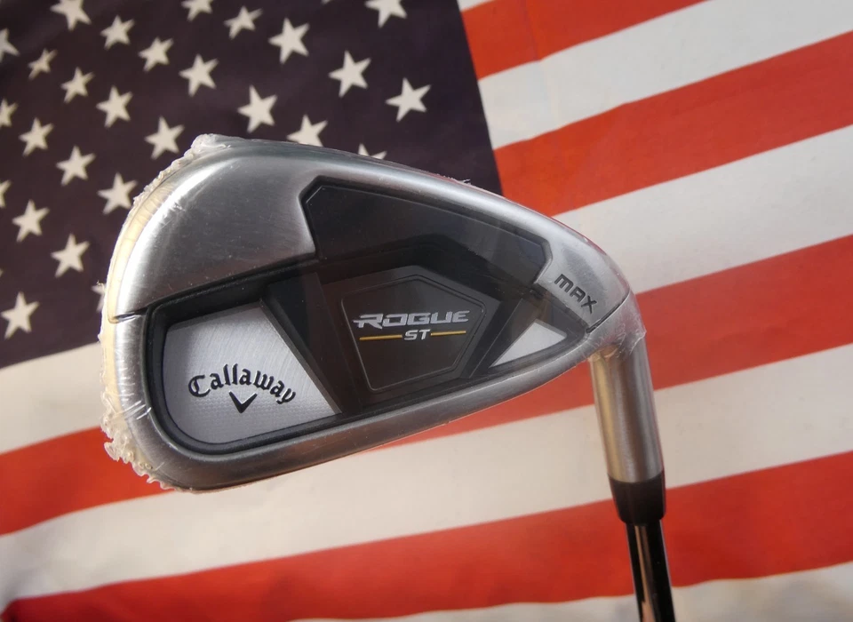 Brand NEW in Plastic Callaway Rogue ST Max 7 Iron XP 95 R-300 Regular Flex Steel - Image 1 of 4