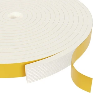 Weather Stripping Door Seal Strip, Strong Adhesive, 1/2Inx1/4Inx16.4Ft, White - Bild 1 von 7