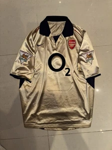 Arsenal *ULTRA RARE* 2002/03 Third Shirt Nike ORIGINAL NOT A REMAKE XL Vieira 4 - Picture 1 of 3