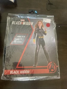 Marvel Avengers Black Widow 4 Piece Costume Girls - Picture 1 of 1