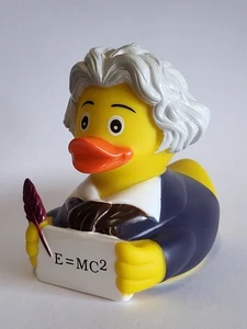 Ente Badeente Quietschente Gummiente Geschenkidee Einstein Rubber Ducks Badeendj - Bild 1 von 1