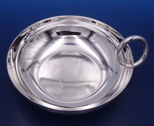 Silverplated snack/trinket bowl Vertigo by Andre Putman for Christofle