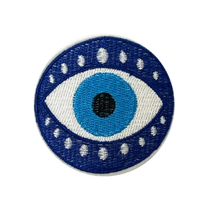 Evil Eye Blue - Stickaufnäher zum Aufbügeln (7 cm) - Bild 1 von 1