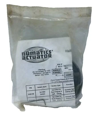 Interruptor efecto Hall Numatics SH6-002 6-30 V DC Foto 1 de 3