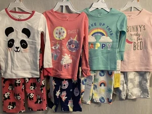 NWT Girls Carter's Two Piece Pajama Set assorted prints size: 12 months thru 5T - Picture 1 of 8