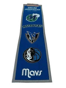 Dallas Mavericks NBA Winning Streak Embroidered Heritage Banner Wall Hang 8"x32" - Picture 1 of 3