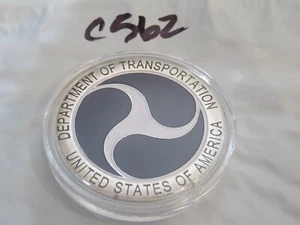 MONETA SFIDA DIPARTIMENTO TRASPORTI STATI UNITI D'AMERICA C562 - Foto 1 di 2