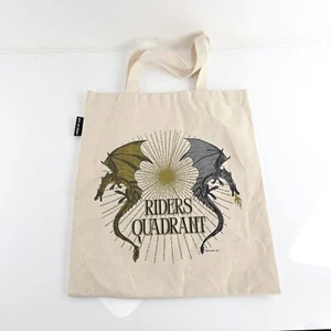 Cuarta Ala: Bolso de Mano Cuadrante Riders Lona 17" por 14" Bolso Fuera de Impresión Dragones - Imagen 1 de 7