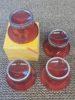 4 Pontiac Star Chief Glo-Brite 843 768 1961 diestro diestro luz trasera lámpara lente Foto 1 de 4