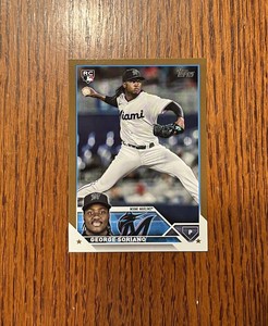 George Soriano 2023 Topps Update #US320 Gold /2023 Miami Marlins RC Rookie