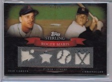 2010 Topps Sterling Roger Maris Jersey Relic w/ Pinstripe #'ed 07/25