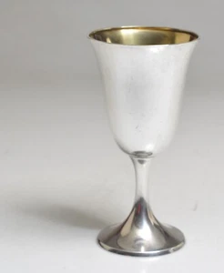 Cáliz de plata esterlina Gorham #1693 - interior lavado en oro - sin monograma - en muy buena condición - Imagen 1 de 5