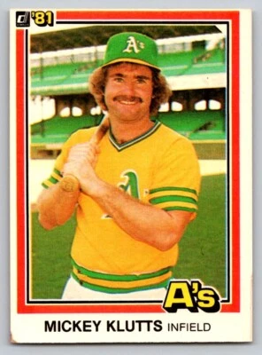 1981 Donruss - Mickey Klutts #110 - Image 1 of 2