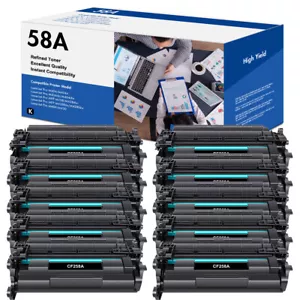 Lote de cartuchos de tóner CF258A 58A sin chip para HP LaserJet Pro M404 M428fdw M428fdn - Imagen 1 de 12