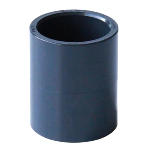 Plumbing PVC Fittings Dark Grey Straight Joint Water Pipe Connector 20mm-110mm - Picture 1 of 16
