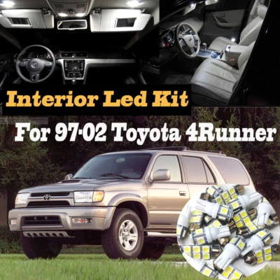 10Pc 6000k White Interior LED Light Kit Package for 1997-2002 Toyota 4Runner - Image 1 of 4