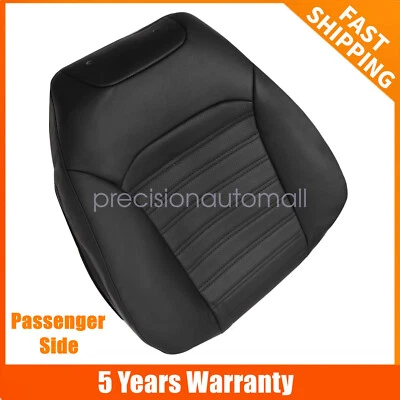 Passenger Top Leather A/C Seat Cover Black For 2013 2014 2015 Ford Fusion 4-Door - Imagem 1 de 4