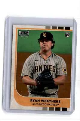 2021 Topps Archives Snapshots Ryan Weathers Rookie San Diego Padres #45 - Image 1 of 2