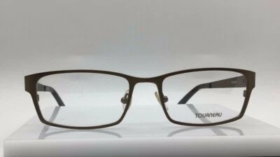 TOURNEAU T090 Brown BRN Metal Eyeglasses Frame 53-17-140 New RX - Image 1 of 4