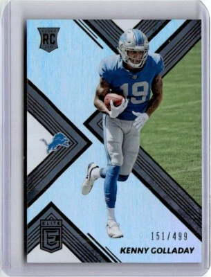 2017 DONRUSS ELITE RC KENNY GOLLADAY ROOKIE #193 DETROIT LIONS /499 SP - Image 1 of 2