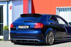 Gefräster Heckansatz Heckdiffusor aus ABS für Audi S3 8P 3.Türer Facelift - Afbeelding 1 van 5