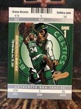 Celtic Pride Paul Pierce Authentix #69/Antoine Walker Z Force Sample Sheet #NNO