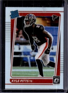 2021 Donruss Optic Kyle Pitts Holo Prizm Rated Rookie RC #211 Atlanta Falcons