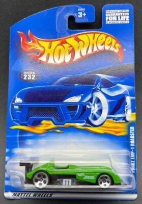 Hot Wheels 2001 #232 Pananoz LMP-1 ROADSTER VERDE NUEVO EN UNA TARJETA Foto 1 de 2