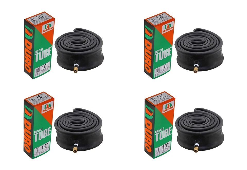 4 HEAVY DUTY THORN RESISTANT DURO BIKE TUBES IN 16X1.50/2.125 33MM SCHRADERVALVE - Image 1 of 1