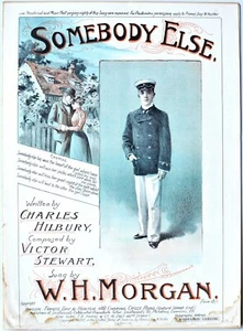 Victorian Music Hall Song Sheet, W H Morgan sings Somebody Else, c.1900 - Picture 1 of 6
