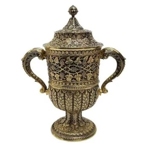 Antique English Silver Gilt Cup, Kutch Style, Hancocks & Co - 1870 - Picture 1 of 10