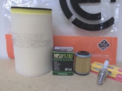 Yamaha Timberwolf 250 Tune Up Kit Dual Layer Air Filter Oil Filter Spark Plug  - Image 1 of 4