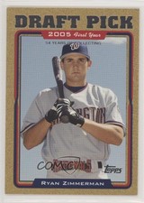 2005 Topps Update Gold /2005 Ryan Zimmerman #UH323