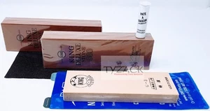 Kit de afilado japonés Ice Bear King Waterstone 800 1200 y 8000 piedras de agua - Imagen 1 de 3