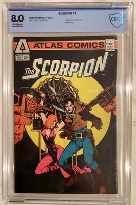 The Scorpion #1 (Atlas Comics February 1975) CBCS 8.0 Bondage Cover OWP - Image 1 of 3