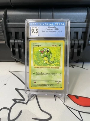 1999 Caterpie Base Set Shadowless #45/102 CGC 9.5 Gem Mint - Image 1 of 4