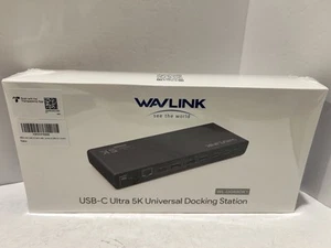 Wavlink WL-UG69DK1 USB-C Ultra 5K Universal Docking Station - Black Sealed - Picture 1 of 3