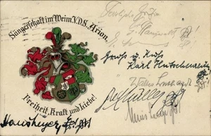 Studentika Ak Wappen eines Studentenvereins, Sängerschaft Arion,... - 4599581 - Picture 1 of 2