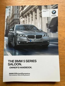 BMW 5 SERIES SALOON OWNERS HANDBOOK / MANUAL 2013~2017 (2016) - Picture 1 of 6