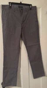 Banana Republic Mens Pants Fulton Skinny Chino  35x32 Stretch Preppy Casual Gray - Picture 1 of 4