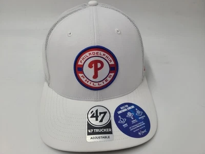 Philadelphia Phillies 47 Brand Strand Brrr Mesh Trucker Snapback Hat Cap Men MLB - Image 1 of 4