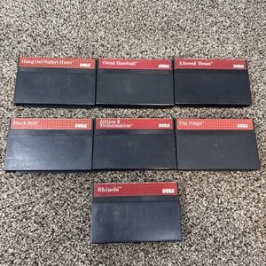 Sega Master system Game Lot Of 7 Tested - Picture 1 of 3