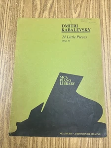 Dmitri Kabalevsky 24 pequeñas piezas opus 39, libro piano estudiante/profesor - Imagen 1 de 5