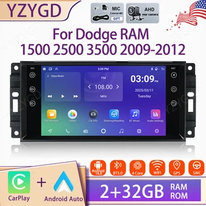 7" Carplay For DODGE RAM 1500 2500 3500 2009-2012 Stereo Car Radio Screen GPS BT - Picture 1 of 21