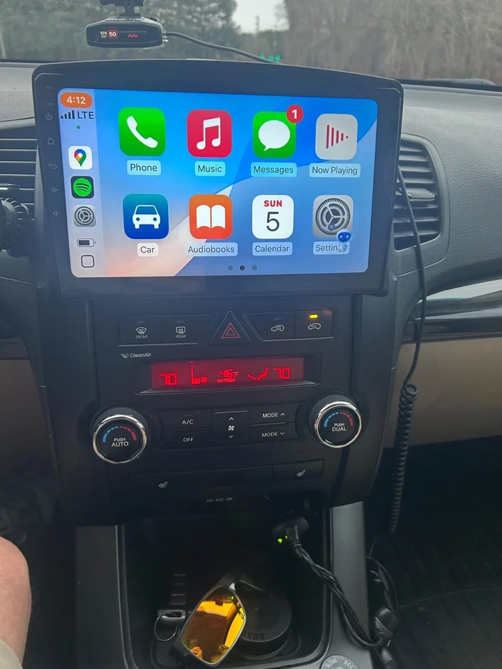 Android 13 Para Kia Sorento 2009-2013 Apple CarPlay Coche Radio Estéreo GPS Navegación BT Foto 1 de 4
