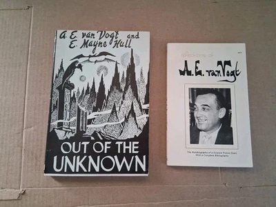 A.E. van Vogt Lot. Reflections, And Out Of The Unknown. Autographed. Sci-fi - Image 1 of 4