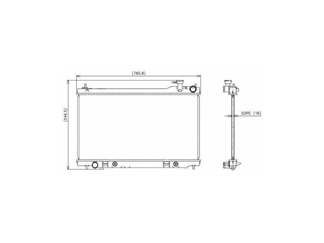 Radiador Denso 81FH81D compatible con radiador Infiniti G35 cupé VQ35DE 2003-2007 Foto 1 de 1