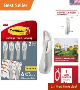 Revolutionary Command Cable Organizer: 6 Easy Bundlers with Adhesive Strips - Afbeelding 1 van 11
